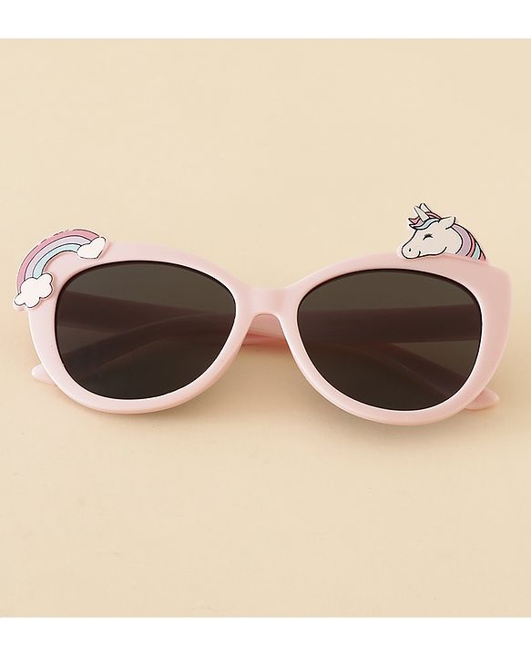 Babyhug Free Size Sunglasses With Unicorn Applique - Pink
