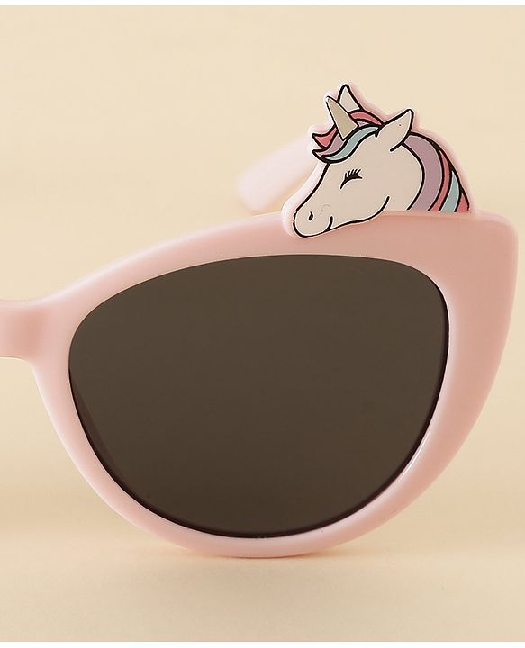 Babyhug Free Size Sunglasses With Unicorn Applique - Pink