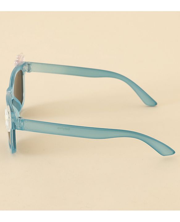 Babyhug Sunglasses With Floral & Butterfly Applique - Light Blue