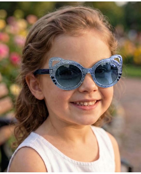 Babyhug Free Size Sunglasses Cat Shape - Black