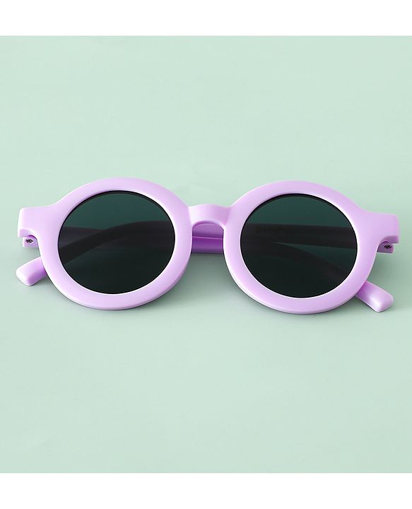 Babyhug Solid Round Sunglasses - Purple