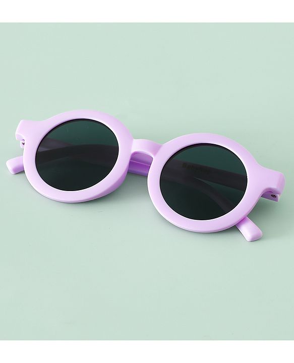 Babyhug Solid Round Sunglasses - Purple