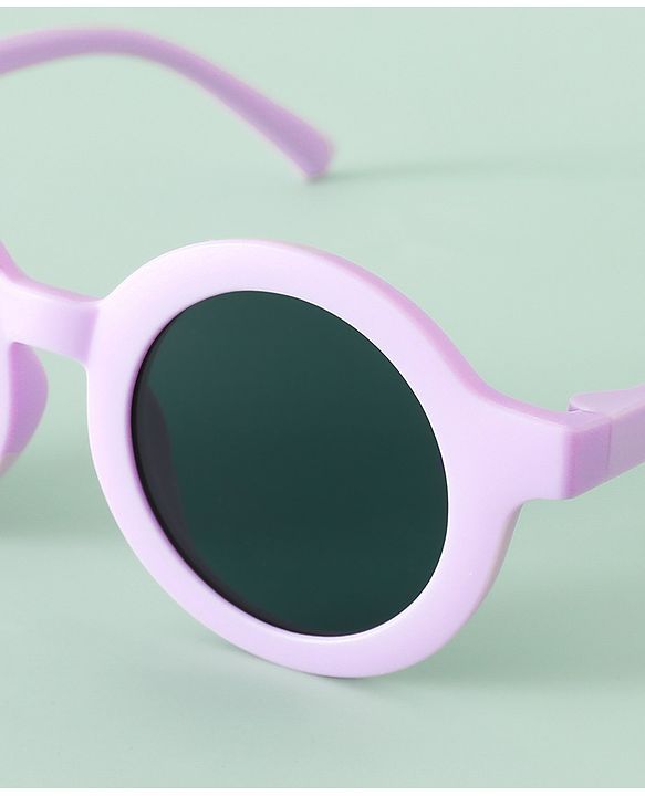 Babyhug Solid Round Sunglasses - Purple