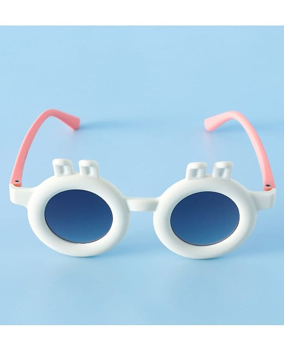 Babyhug Sunglasses With Bunny Applique - White & Pink