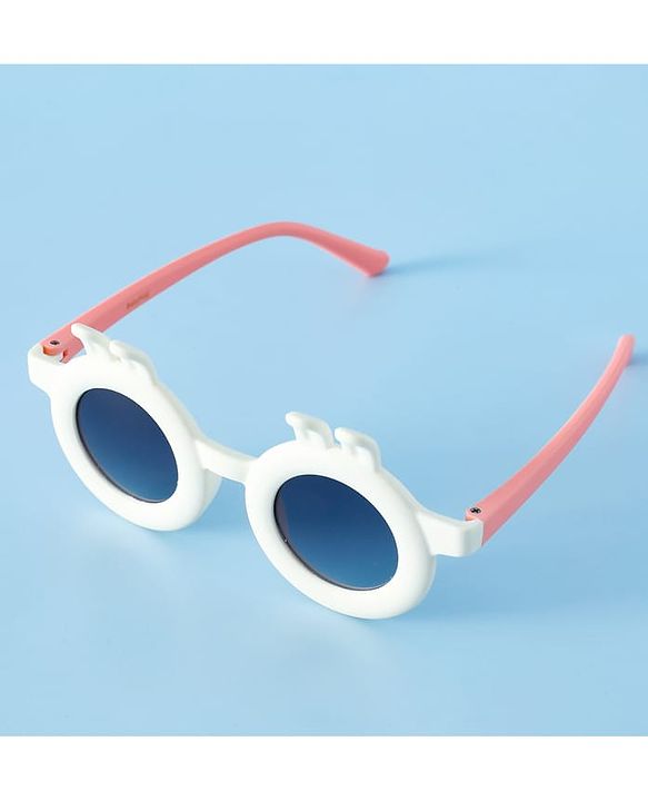 Babyhug Sunglasses With Bunny Applique - White & Pink