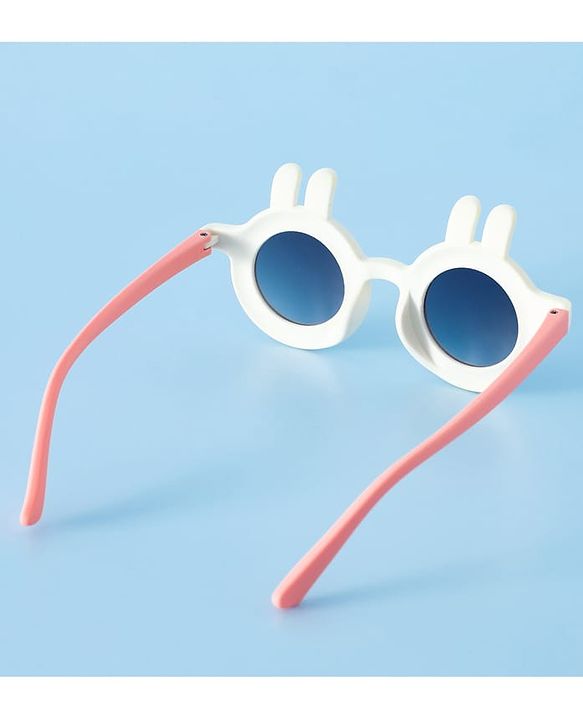 Babyhug Sunglasses With Bunny Applique - White & Pink