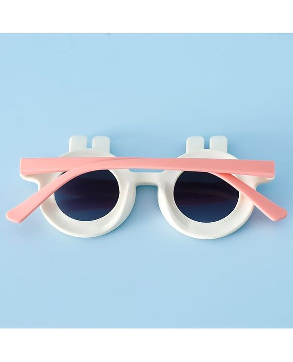 Babyhug Sunglasses With Bunny Applique - White & Pink
