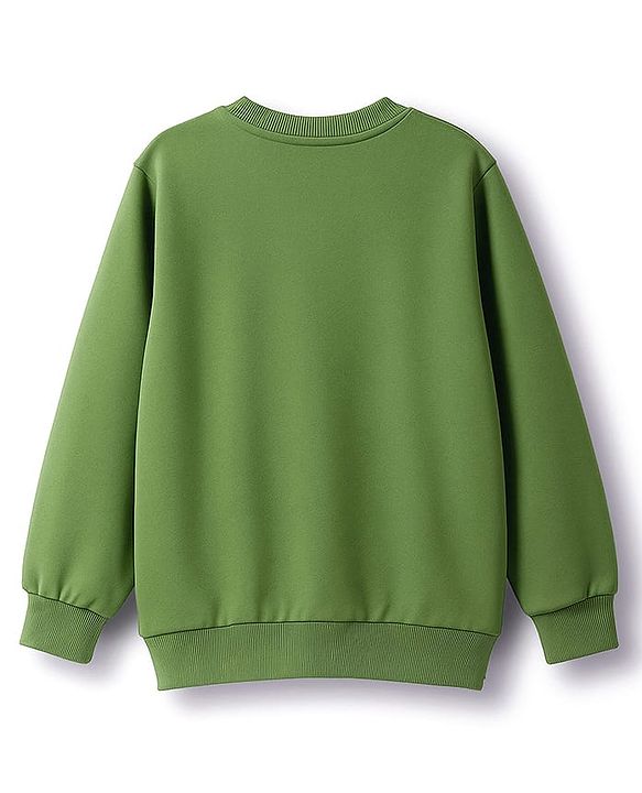 Babyhug Disney Single Jersey Knit Full Sleeves T-Shirt & Lounge Pant Set With Chip N Dale Graphic - Olive Green