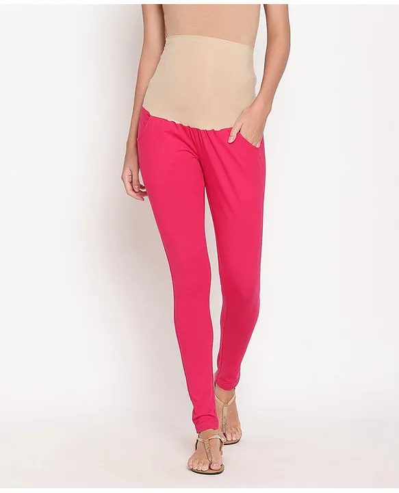 Kriti Leggings With Attached Tummy Hug & Pockets Pink Online in India, Buy  at Best Price from  - 2158323