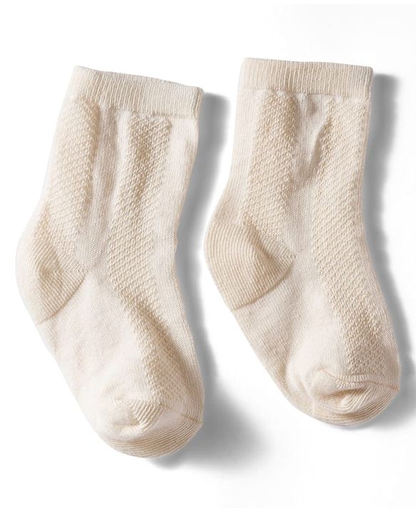 Cutewalk by Babyhug Non Terry Knit Anti-Bacterial Ankle Length Solid Colour Socks Pack of 3 - Dark Pink & Cream