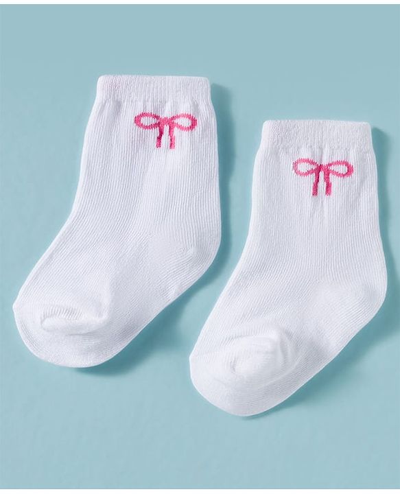 Cute Walk by Babyhug Non Terry Knit Ankle Length Anti Bacterial Socks With Floral Design Pack of 3 -  Multicolour