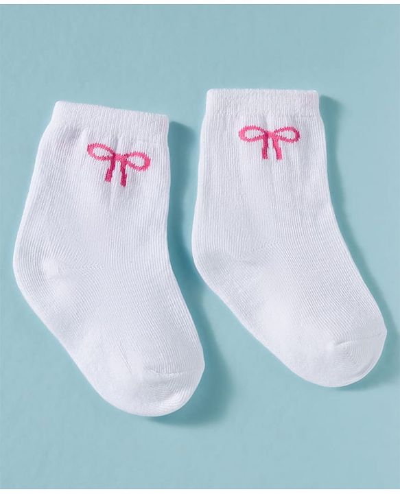 Cute Walk by Babyhug Non Terry Knit Ankle Length Anti Bacterial Socks With Floral Design Pack of 3 -  Multicolour