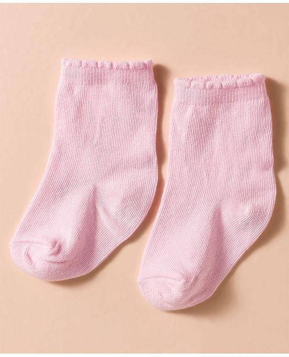 Cute Walk by Babyhug Non Terry Knit Ankle Length Anti Bacterial Socks With Polka Dots Pack of 3 - Multicolour