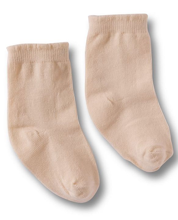 Cute Walk by Babyhug Non Terry Cotton Knit Ankle Length Anti Bacterial Solid Socks Pack of 3 - Multicolour