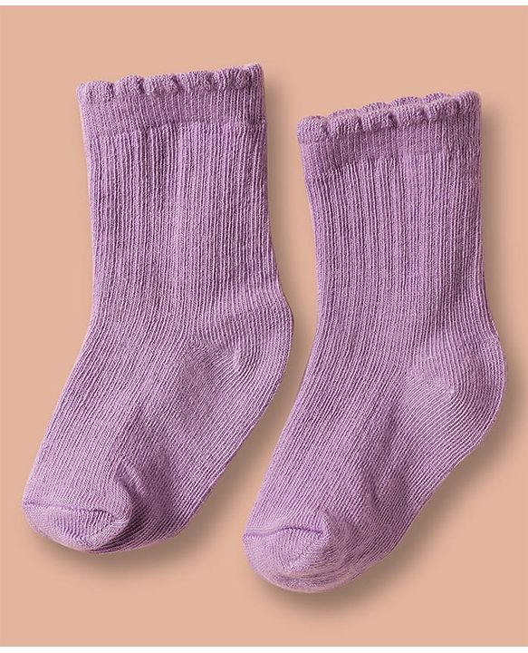 Cute Walk by Babyhug Non Terry Cotton Knit Ankle Length Anti Bacterial Solid Socks Pack of 3 - Multicolour