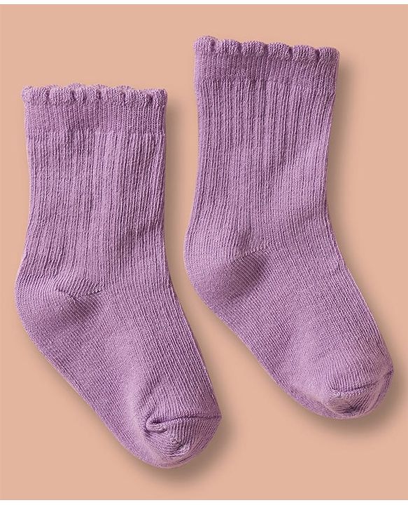 Cute Walk by Babyhug Non Terry Cotton Knit Ankle Length Anti Bacterial Solid Socks Pack of 3 - Multicolour