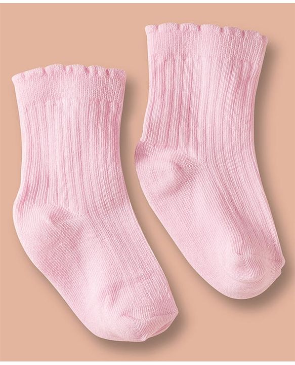 Cute Walk by Babyhug Non Terry Cotton Knit Ankle Length Anti Bacterial Solid Socks Pack of 3 - Multicolour