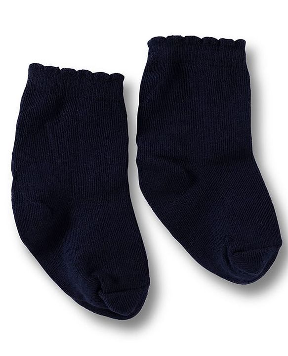 Cute Walk by Babyhug Non Terry Cotton Knit Ankle Length Anti Bacterial Solid Socks Pack of 3 - Multicolour