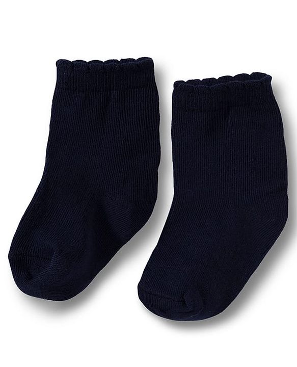 Cute Walk by Babyhug Non Terry Cotton Knit Ankle Length Anti Bacterial Solid Socks Pack of 3 - Multicolour