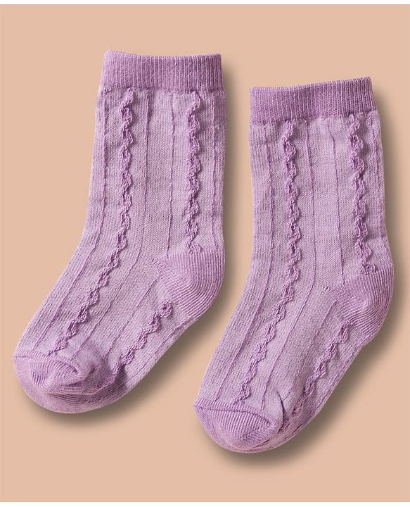 Cute Walk by Babyhug Non Terry Cotton Knit Ankle Length Anti Bacterial Socks With Floral Design Pack Of 3 - Multicolour