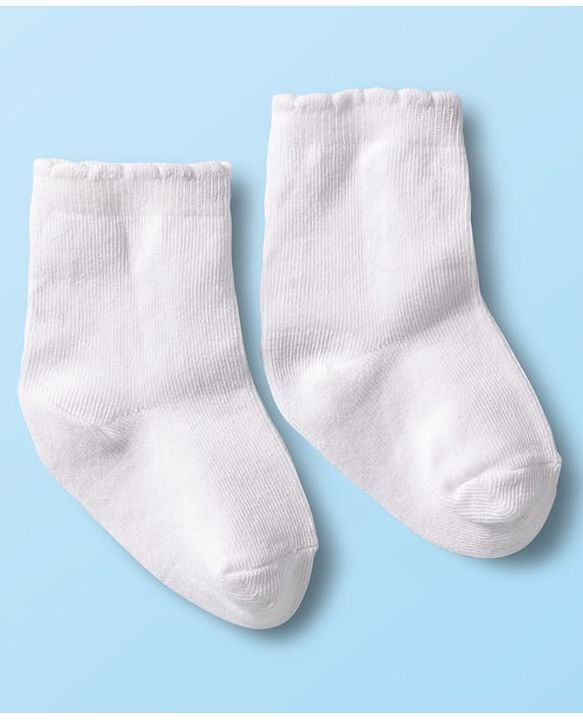 Cute Walk by Babyhug Non Terry Cotton Knit Ankle Length Anti Bacterial Socks With Hearts Design Pack Of 3 - Multicolour