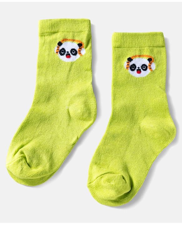 Cute Walk by Babyhug Ankle Length Anti Bacterial Socks with Panda Design Pack of 3 - Multicolour