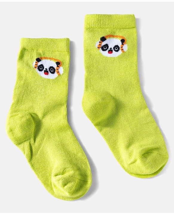 Cute Walk by Babyhug Ankle Length Anti Bacterial Socks with Panda Design Pack of 3 - Multicolour