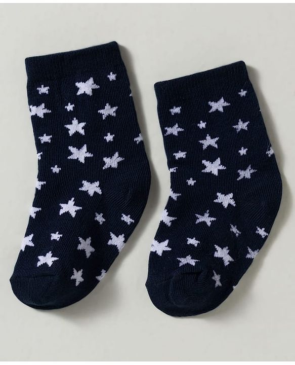 Cute Walk by Babyhug Non Terry Knit Ankle Length Anti Bacterial Striped & Lion Designed Socks Pack of 3 - Multicolor