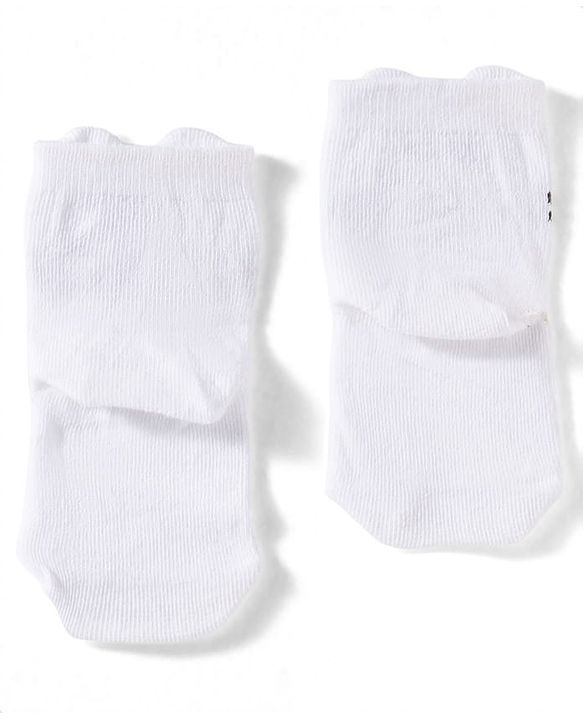 Cute Walk by Babyhug Non Terry Cotton Knit Ankle Length Anti Bacterial Socks With Animal Design Pack Of 3 - Multicolour