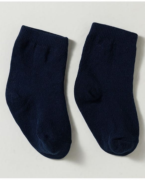 Cute Walk by Babyhug Non Terry Knit Ankle Length Anti Bacterial Striped & Bear Designed Socks Pack of 3 - Multicolor