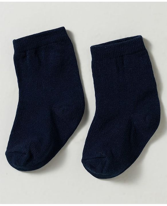 Cute Walk by Babyhug Non Terry Knit Ankle Length Anti Bacterial Striped & Bear Designed Socks Pack of 3 - Multicolor