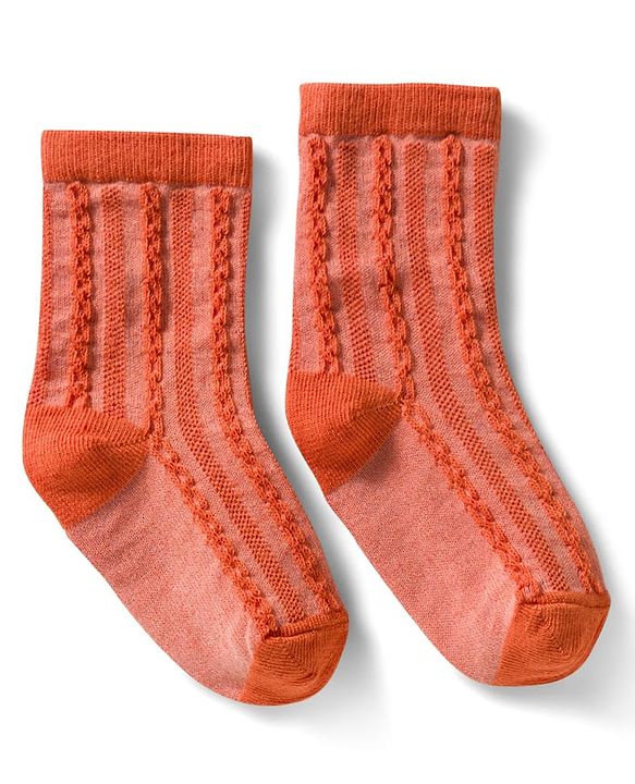 Cute Walk by Babyhug Non Terry Knit Ankle Length Anti Bacterial Solid Socks Pack of 3 - Grey Orange & White