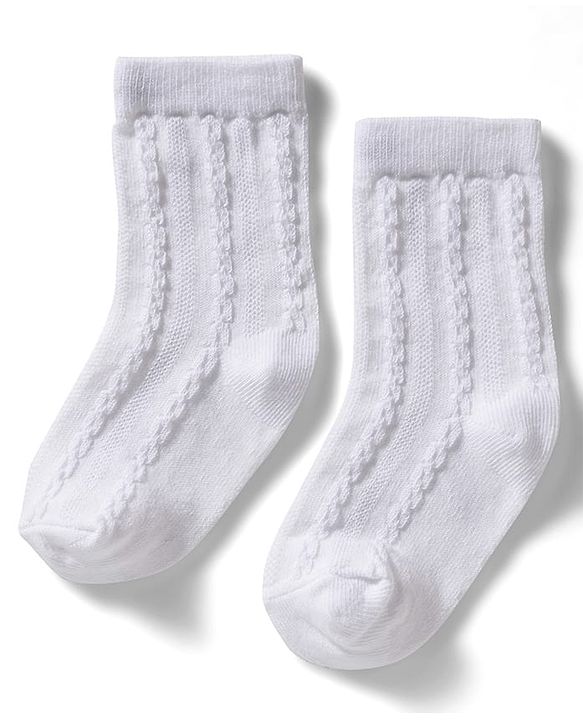 Cute Walk by Babyhug Non Terry Knit Ankle Length Anti Bacterial Solid Socks Pack of 3 - Grey Orange & White