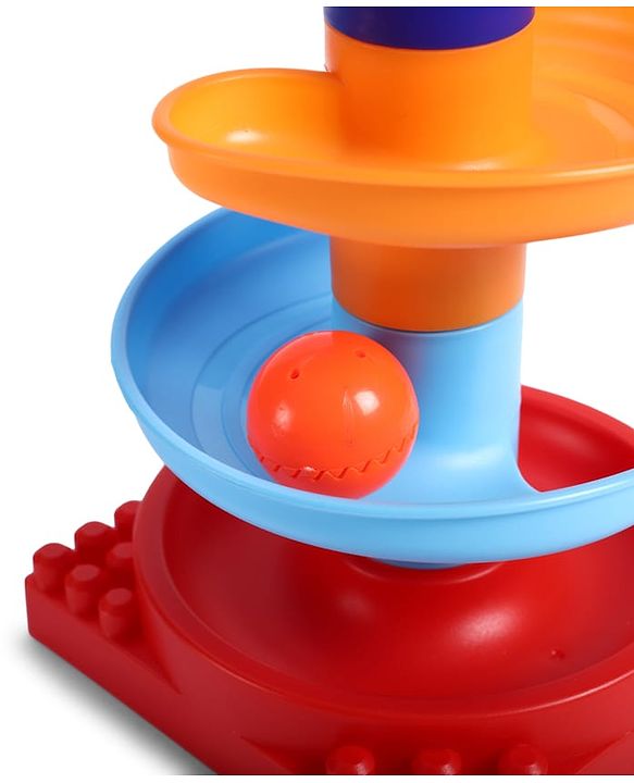 Babyhug Disney Mickey Rolling & Swirling Ramp Drop Ball Toy| 5-Layer Ball Tower| Visual Tracking & Motor Development| Improves Hand-Eye Coordination| Gifting for 3+ Yrs Boys & Girls| BIS Certified