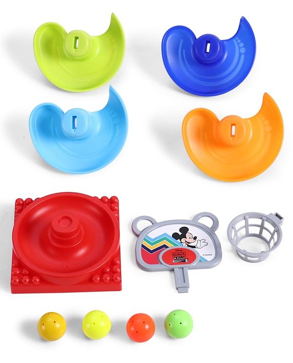 Babyhug Disney Mickey Rolling & Swirling Ramp Drop Ball Toy| 5-Layer Ball Tower| Visual Tracking & Motor Development| Improves Hand-Eye Coordination| Gifting for 3+ Yrs Boys & Girls| BIS Certified