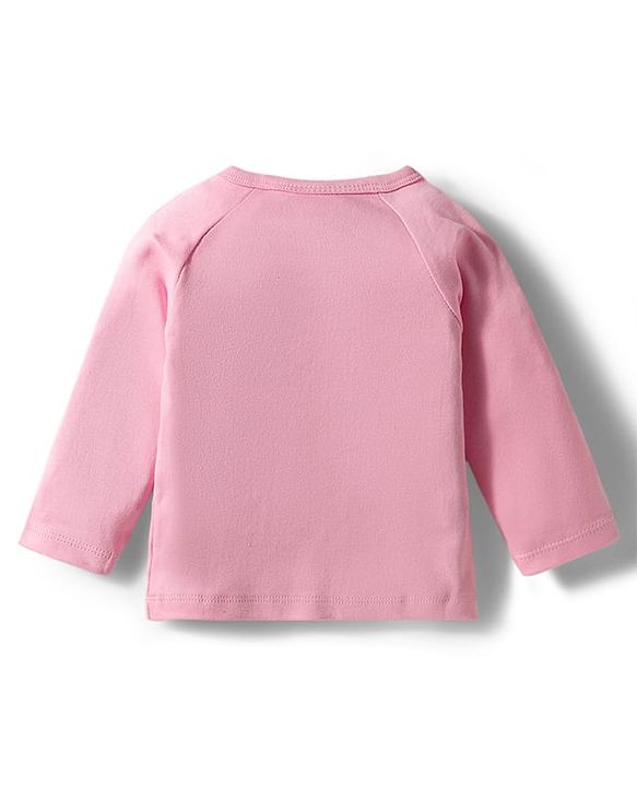 Babyhug 100% Cotton Interlock Knit Full Sleeves Inner Wear Set With Cap Mittens & Booties  - Baby Pink