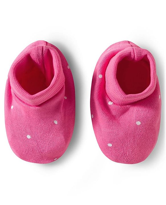 Babyhug 100% Cotton Interlock Knit Full Sleeves Inner Wear Set With Cap Mittens & Booties  - Baby Pink