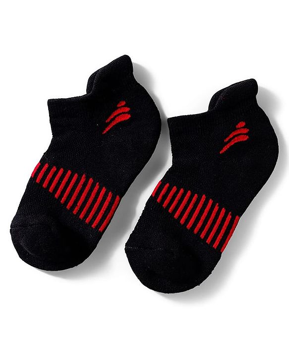 Pine Active Cotton Lycra Knit Ankle Length Socks With Stripes Pack Of 3 - White Black & Pink