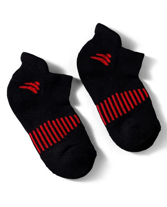 Pine Active Cotton Lycra Knit Ankle Length Socks With Stripes Pack Of 3 - White Black & Pink