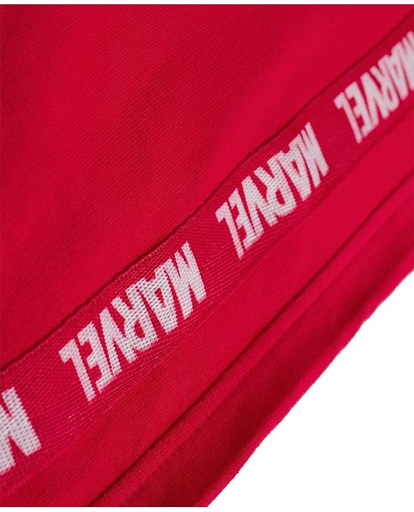Pine Kids Marvel Terry Knit Full Length Lounge Pant with Marvel Graphic & Tape Detailing - Red