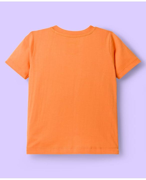 Babyhug Disney Single Jersey Knit Half Sleeves T-Shirts with Mickey Mouse Graphic Pack of 3 - Light Blue Orange & White