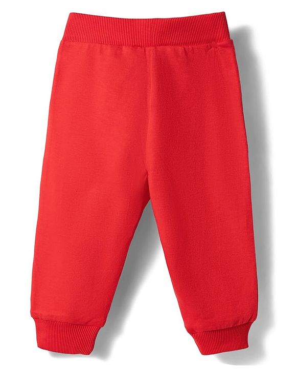 Babyhug Cotton Knit Full Length Printed Lounge Pants Pack Of 3 - Multicolour