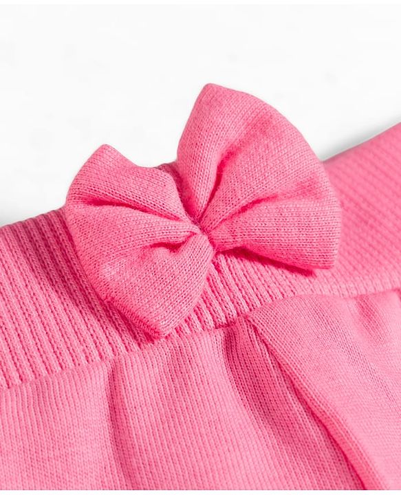 Babyhug Single Jersey Knit Full Length Lounge Pants with Floral Print & Bow Applique Pack of 3 - Multicolor