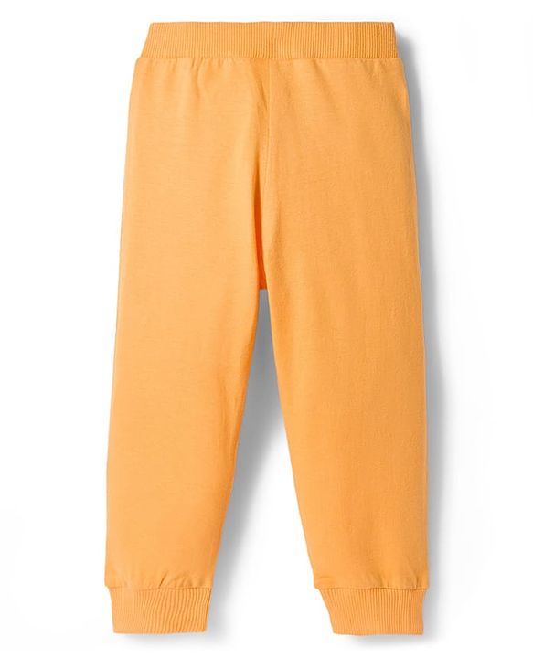 Babyhug Cotton Knit Full Length Striped & Fun Ready Printed Lounge Pants Pack of 3 - Multicolor