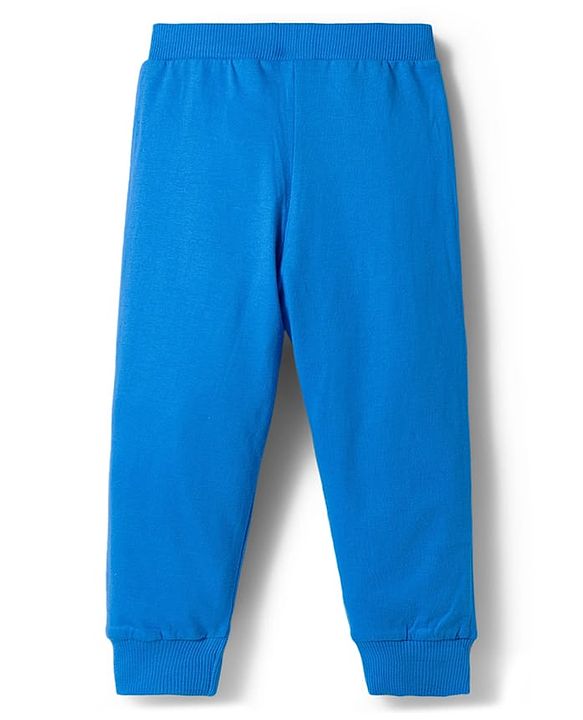 Babyhug Cotton Knit Full Length Striped & Fun Ready Printed Lounge Pants Pack of 3 - Multicolor
