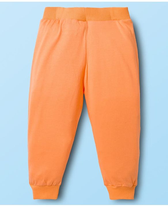 Babyhug Cotton Knit Full Length Striped & Car Printed Lounge Pants Pack of 3 - Multicolor