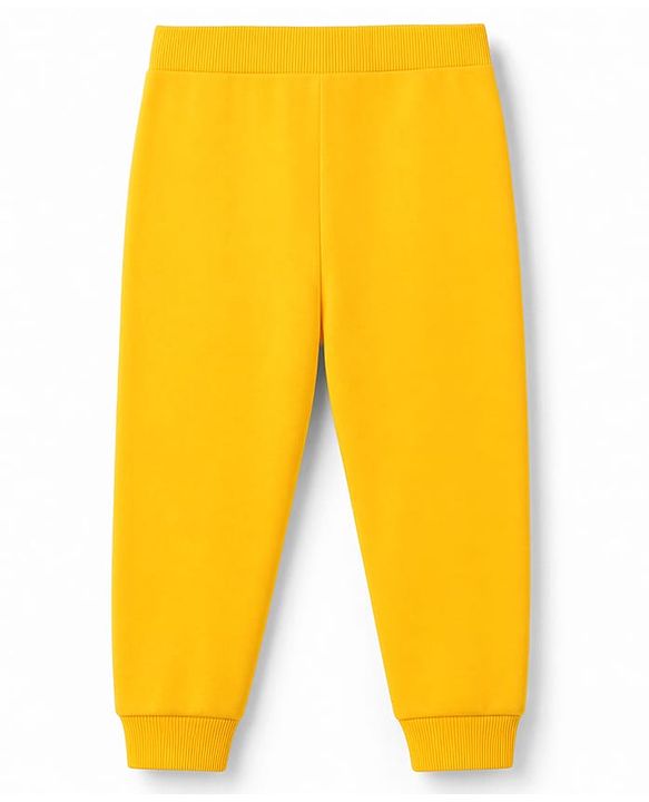 Babyhug 100% Cotton Single Jersey Knit Full Length Lounge Pant with Leafy & Varsity Print Pack of 3 - Navy & Yellow