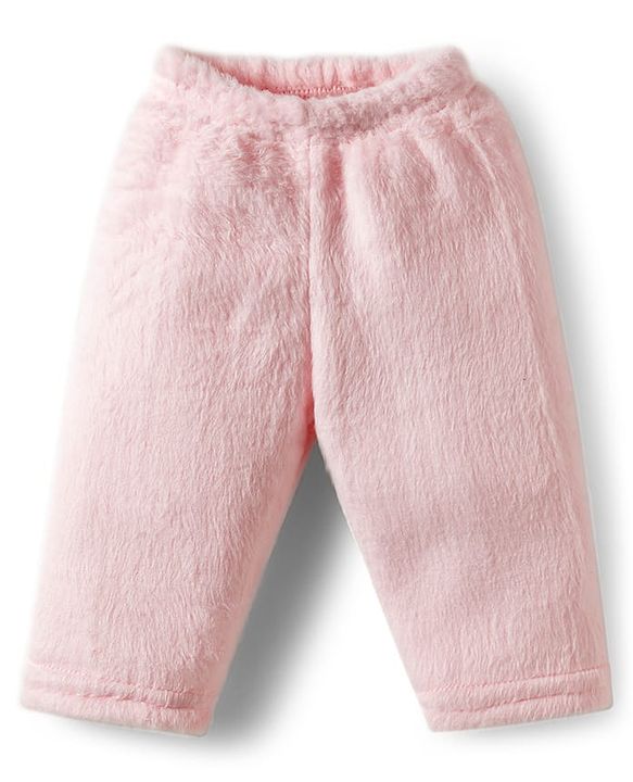 Babyhug Cotton Knit Full Sleeves Hooded Winter Wear Night Suit With Animal Face Embroidery - Pink