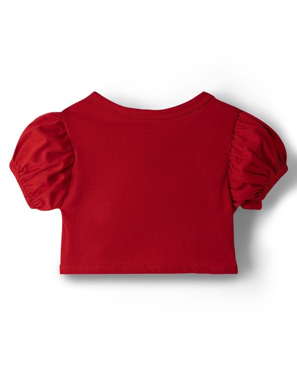 Babyhug Cotton Woven Frock & Half Sleeves Shrug With Bow Print - Multicolor