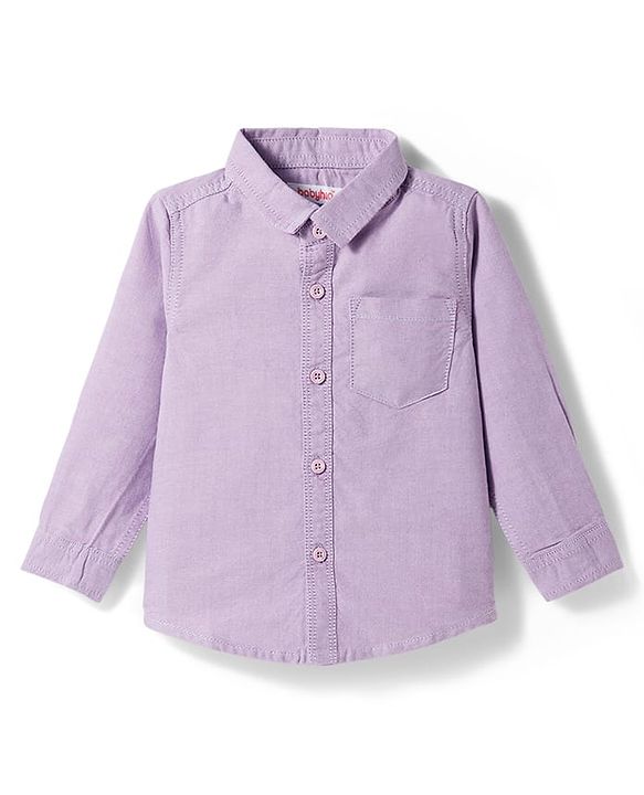 Babyhug Cotton Woven Full Sleeves Shirt & Denim Jeans Set - Blue